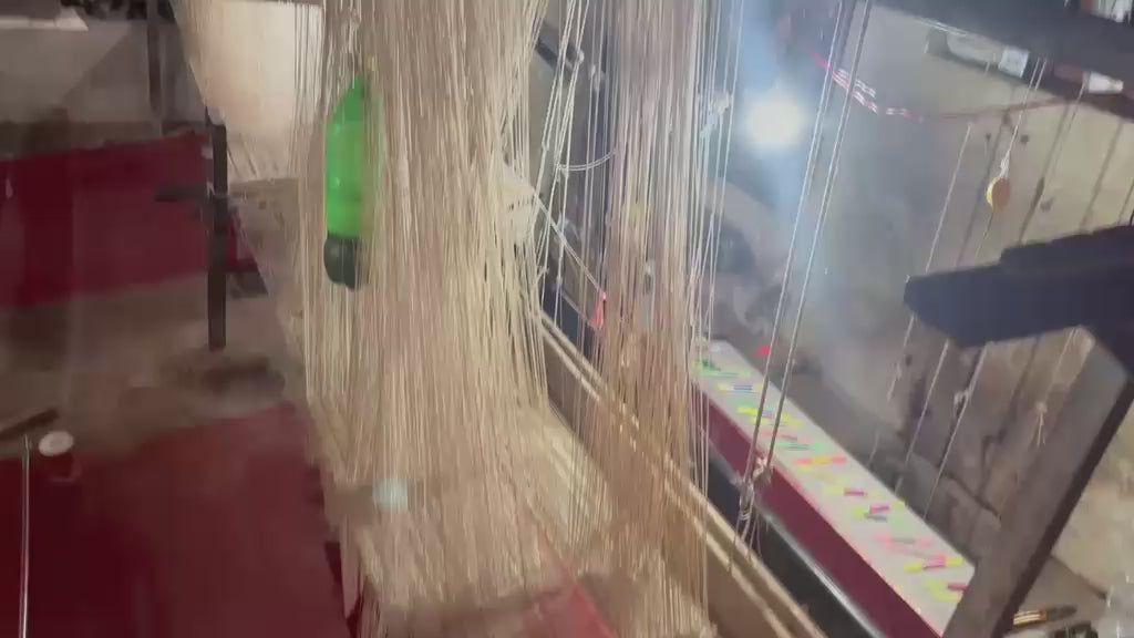Handloom weaver at work on a Banarasi saree in Varanasi